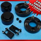 07-19 Suburban 1500 2WD 4WD 3" FT + 2" RR Billet Lift Kit 6-Lug Shock Extender