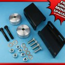 2" Silver Front Spring Spacers w/ Sway Bar Brackets 05-18 Ford F250 F350