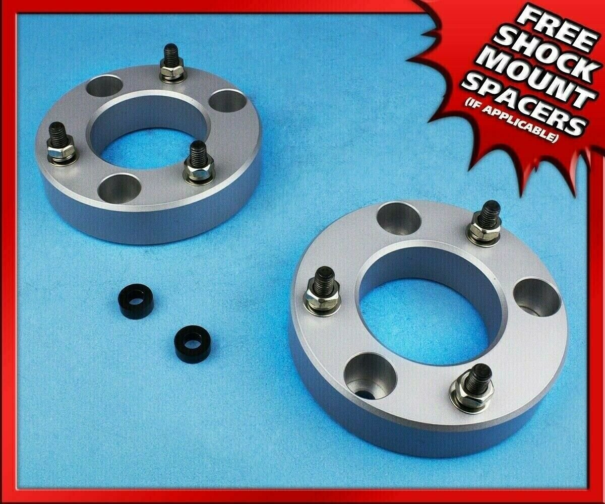 2.5" Front Lift Spacer Kit Anodized Sil Billet For 03-17 Ford Expedition 4X2 4X4