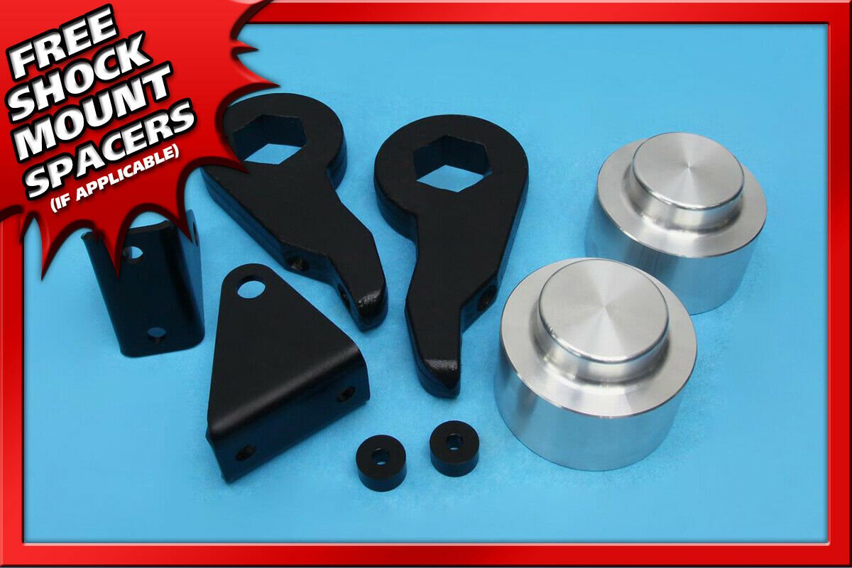 1-3" Forged Front 1.5" Rear Silver Billet Lift Kit 2003-2010 Hummer H2 4WD