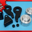1-3" Forged Front 1.5" Rear Silver Billet Lift Kit 2003-2010 Hummer H2 4WD