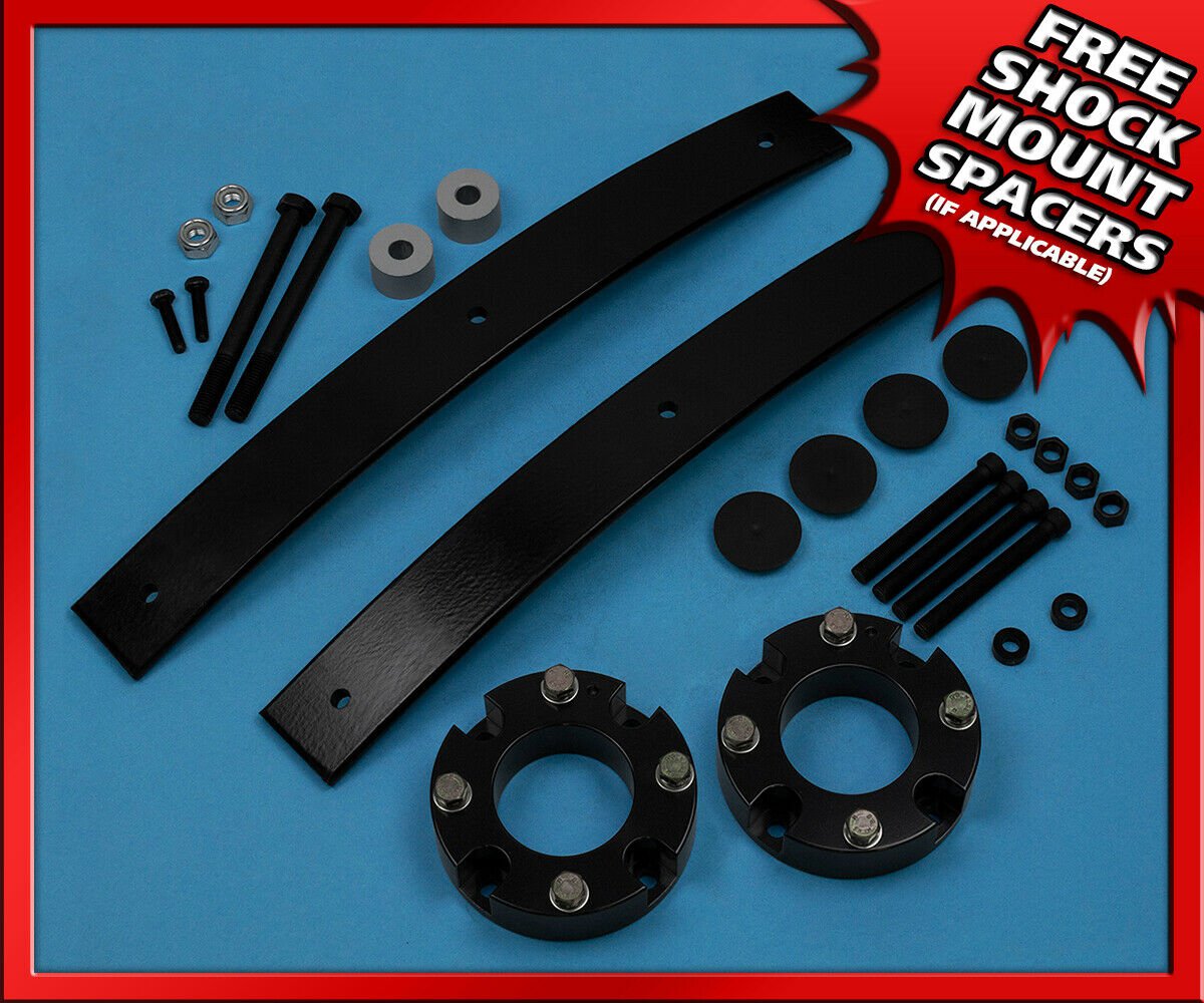 3" Billet FR + 1.5"-2" RR Add-a-Leaf Lift Kit For 07-18 Tundra 4WD w/Diff Drop