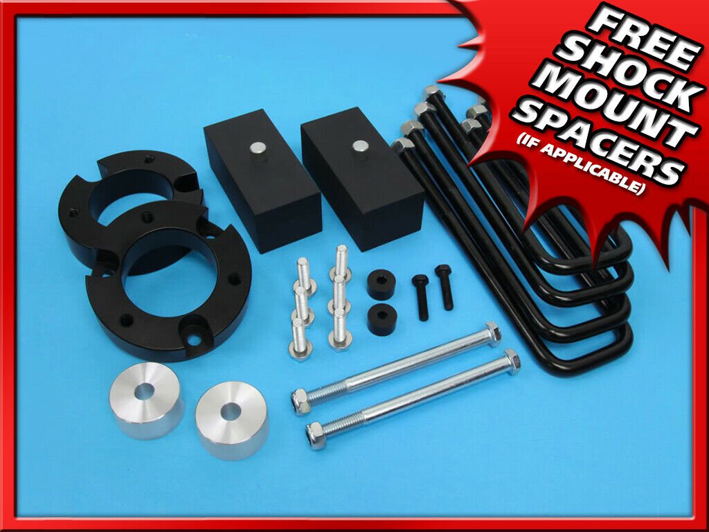 2.5" Fr Billet + 1" R Lift Kit Diff Drop 6 Lug For 95-04 Toyota Tacoma 4WD 4X4