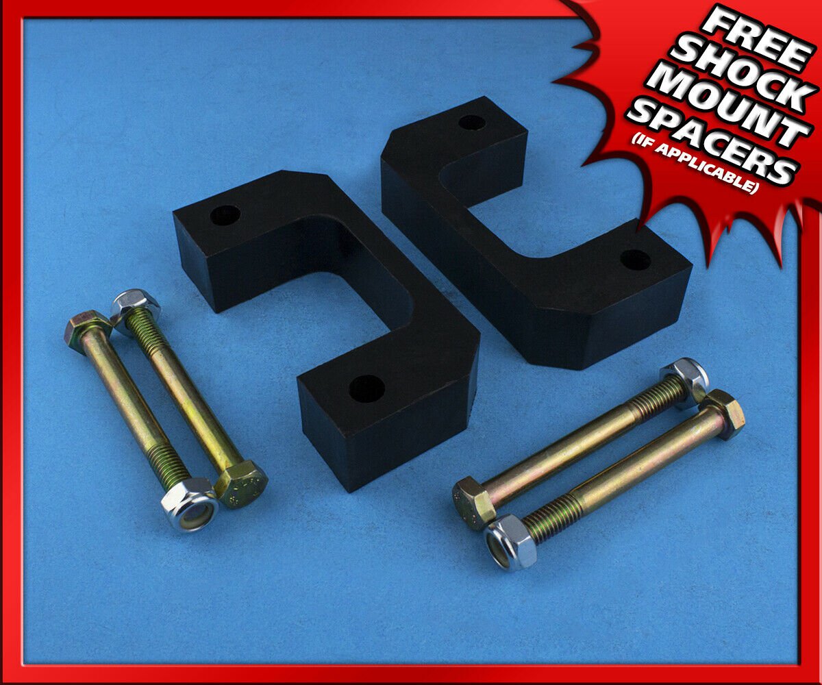 Delrin 2" FT Coil Spacer Suspension Leveling Lift Kit Body 07-19 Chevy 2wd 4wd