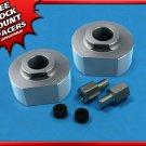 1981-1996 Ford F150 2'' Silver Front Billet Lift 2WD 3/4'' Stud Extenders