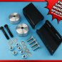 3" Silver Aluminum Front Coil Spacers + Sway Bar Brackets 05-18 Ford F-250 F-350
