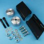 3" Silver Aluminum Front Coil Spacers + Sway Bar Brackets 05-18 Ford F-250 F-350