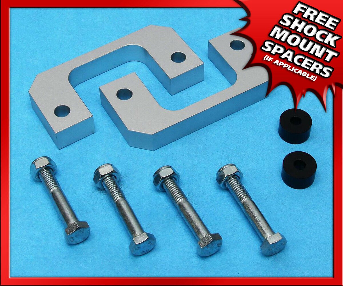 Silver Front 1" Coil Spacer Suspension Leveling Lift Kit 07-19 Chevy 2wd 4wd