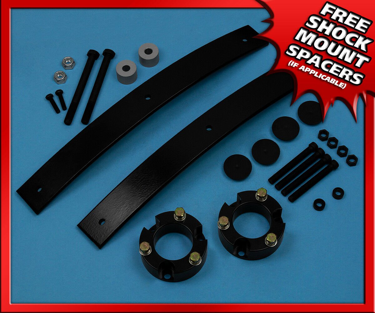 2" Billet FR + 1.5"-2" RR Add-a-Leaf Lift Kit For 95-04 Tacoma 4WD w/Diff Drop