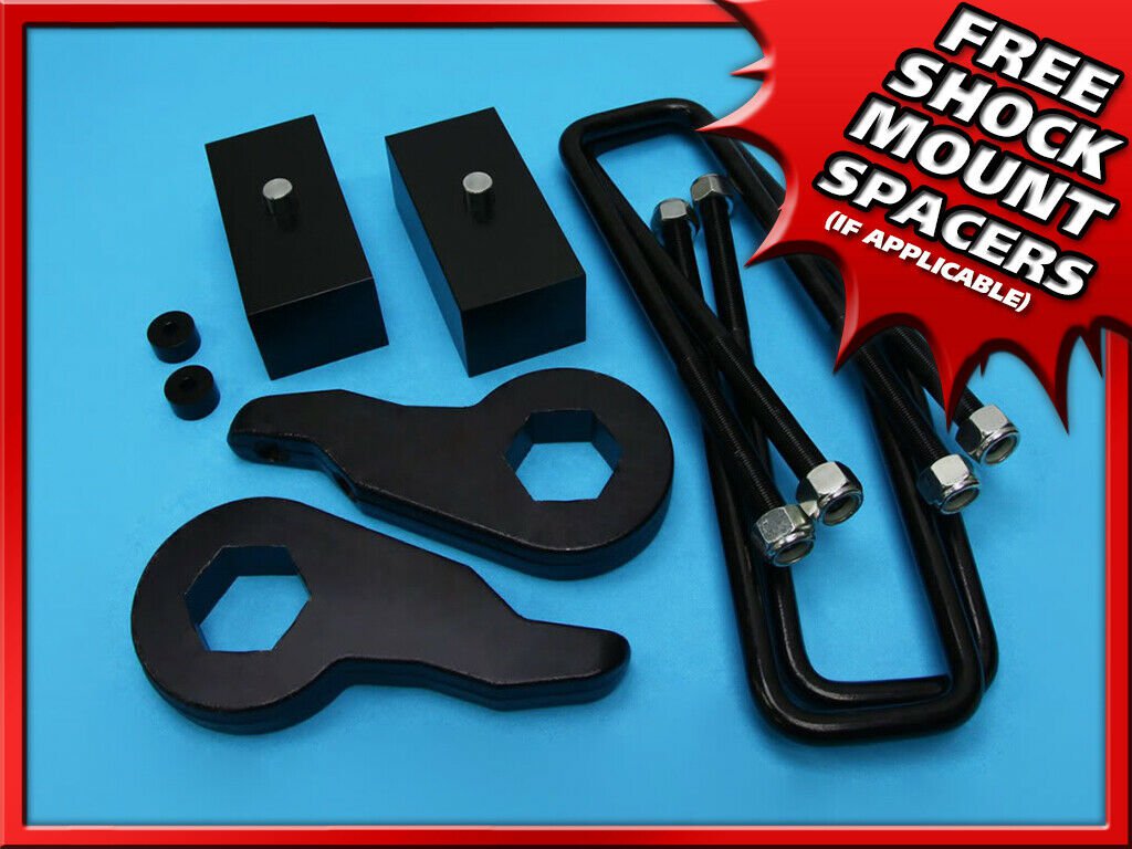 Forged 1-3" FT + 3" Black Billet RR Lift Kit 92-99 Suburban 1500 4WD w/Extension