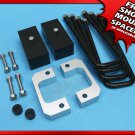 2" Front + 1" Rear Billet Lift Kit 2007-2019 GMC Sierra 1500 2WD 4WD 6-Lug