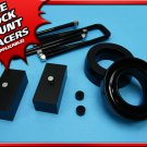 3" Front + 1.5" Rear Black Billet Lift Kit 92-99 GMC Yukon 1500 2WD 6-Lug