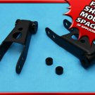 Rear Steel 1" Drop Shackles 99-19 Chevrolet Silverado 6-Lug 1500 2WD 4WD