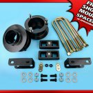 Fits 94-02 Ram 2500 3500 4WD 3"FT + 2"RR Silver Billet Lift Kit + Steel Sway Bar