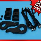1-3" FT Forged + 1.5" RR Steel Lift Kit 1992-1999 Chevy Suburban 1500 4WD 6-Lug