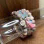Pink zebra jasper bracelet