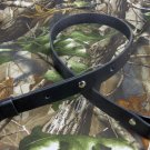 LEATHER RIFLE GUN SLING_Amish_Handmade_1" Wide_adj. 30" to 42"_BLACK