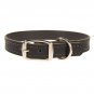 Leather Dog Collar Accent Stitched_Medium, Large, XL_1" Wide_Amish Handmade