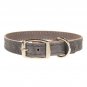 Leather Dog Collar Accent Stitched_Medium, Large, XL_1" Wide_Amish Handmade