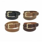 Men's_Buffalo Leather Belt_1 1/2" wide_Amish Handmade_SOLID BRASS Buckle_131