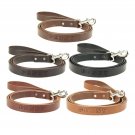 Leather Dog Leash Lead Personalized Amish Handmade 6' Long 1" with pets Name
