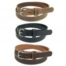 Women's_Buffalo Leather Belt for Jeans_1" wide_Nickel Buckle_Amish Handmade_142