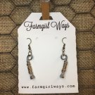 Rolled Forward Tip with twisted wire Earrings (ER10006)