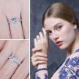 1ct CZ Halo Engagement Ring 925 Sterling Silver Rings for Women Anniversary Ring Wedding Rings