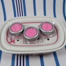 Three hand-crafted Watermelon lip balms Sylvan Lane