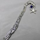 Starfish Nautical Theme Bookmark .  Handmade with charm and your choice of birth stone gem.