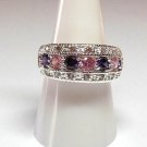 #89 Ring Size 8 Simulated Pink Topaz Amethyst Karensringsize8 FREE SHIPPING