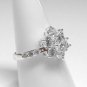 #108 Ring Size 7 Simulated Diamond Flower Karensringsize7 FREE SHIPPING