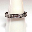 #110 Ring Size 8.5 Simulated Diamond Band Karensringsize85 FREE SHIPPING