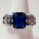 #118 Ring Size 7 Simulated Diamond Sapphire Karensringsize7 FREE SHIPPING