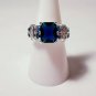 #118 Ring Size 7 Simulated Diamond Sapphire Karensringsize7 FREE SHIPPING