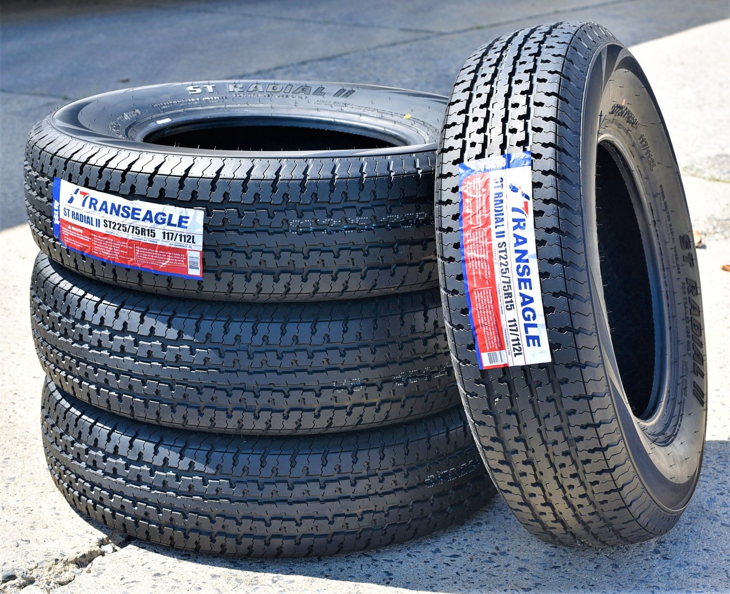 Tires Transeagle II Steel Belted ST 225/75R15 Load E 10 Ply Trailer