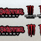 Monster Energy Red Assault Racing Bike, Car, Yamaha, Kawaskai, Moto Sticker Set X6