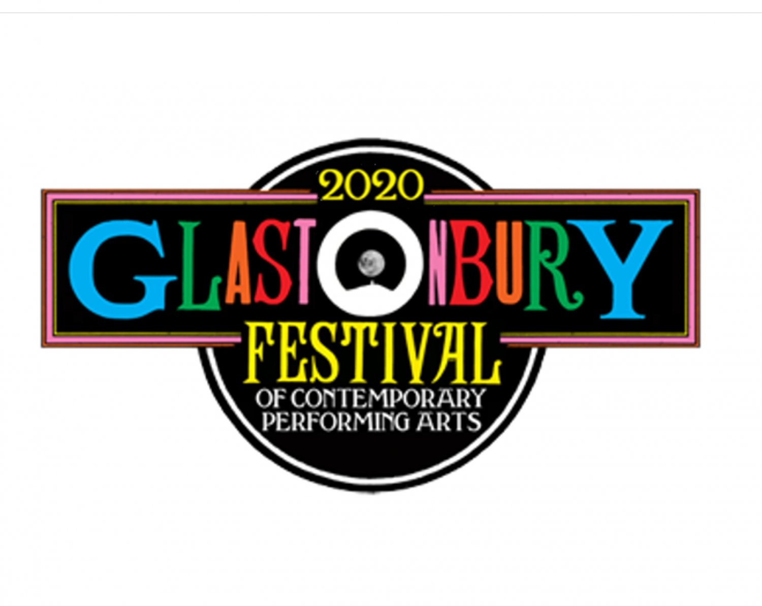 Glastonbury 2020 Festival of Contempoary Arts, Car, Van, Guitar, Insrument etc Sticker (150mm)