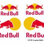 Red Bull (Large 15cm Set) Stickers x6 With No Background design, Motor Bike, Car Moto Helmet