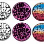 Rip Curl, Surf Board, Car, Bike, Scooter Stickers Set X 6 (Laminated)