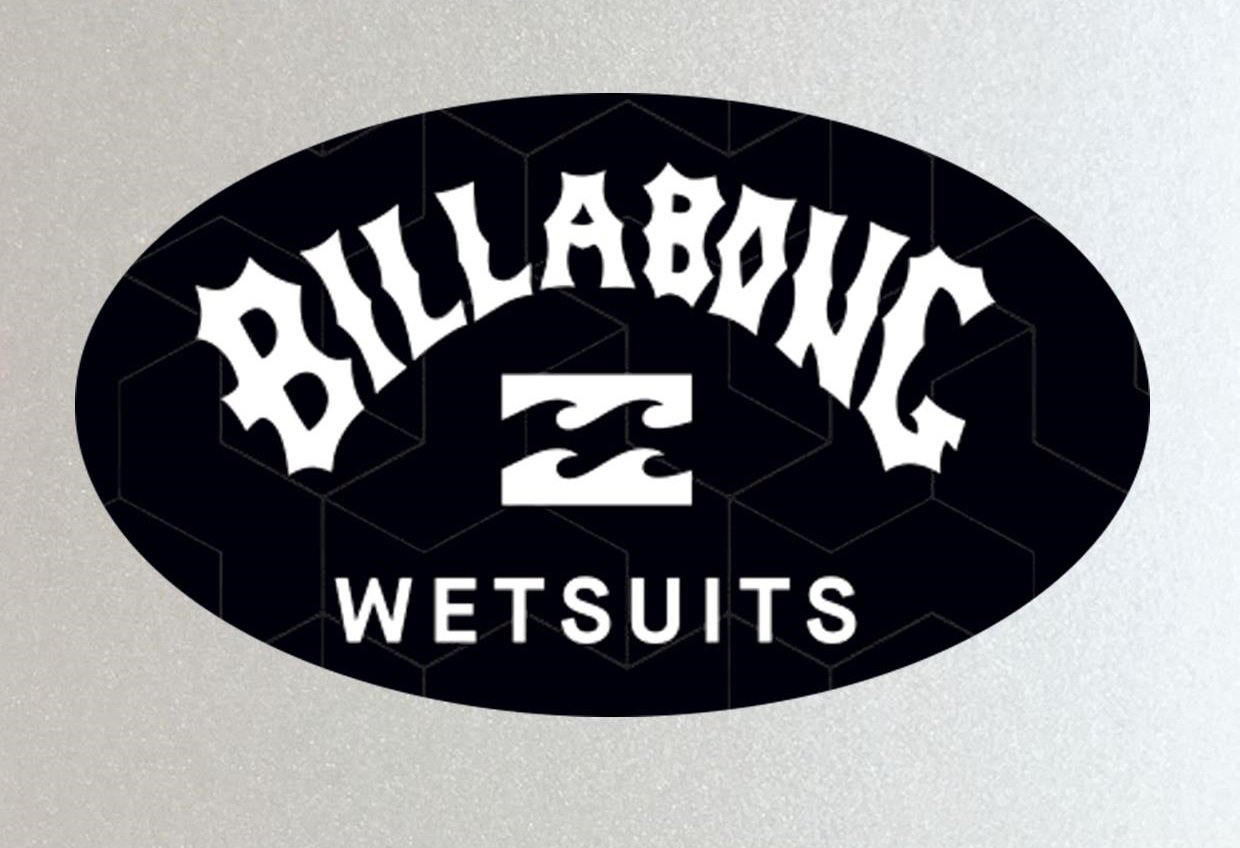 Billabong, Surf Board, Car, Bike, Van, Scooter Stickers Set X 4