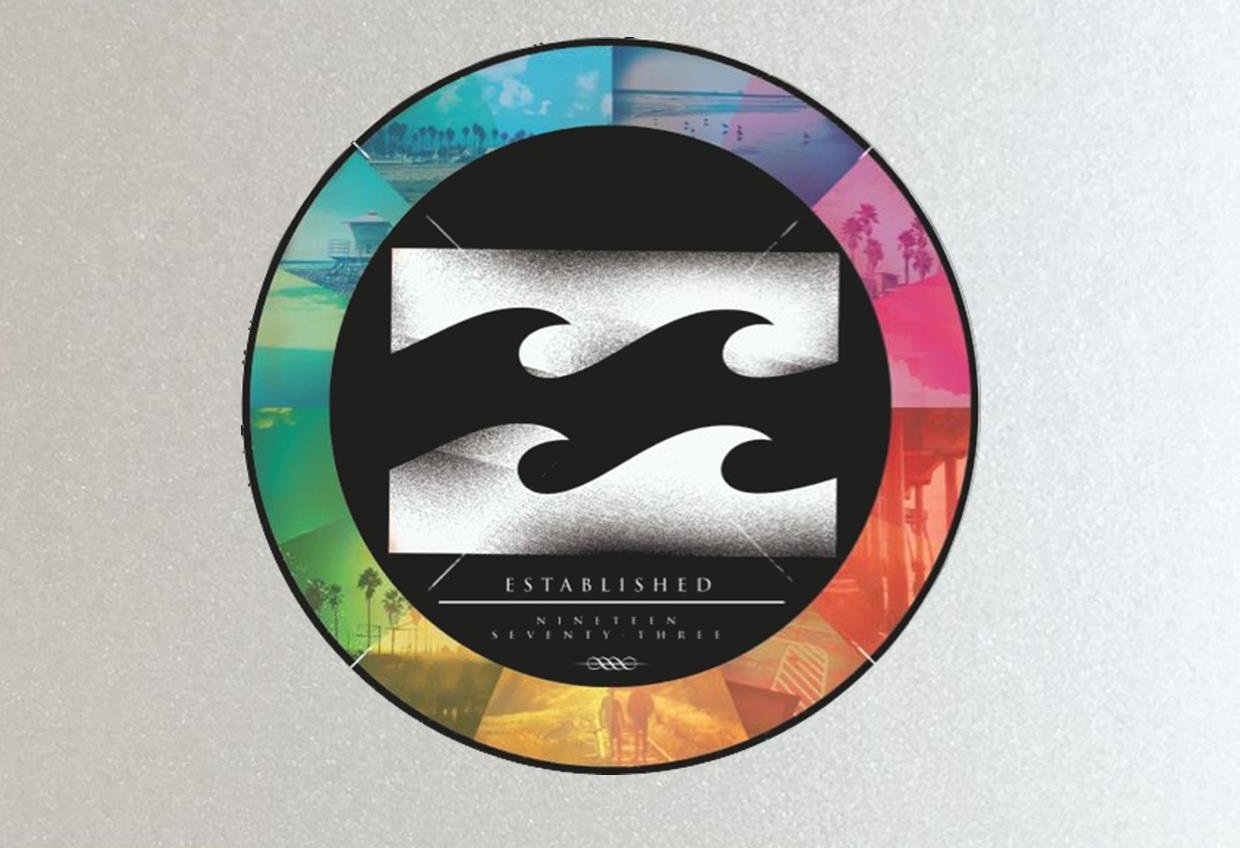 Billabong, Surf Board, Car, Bike, Van, Scooter Stickers Set X 4