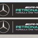 Mercedes Petronas Formula One (F1) Racing Car Van RC Etc Stickers 2x Included (125mm)