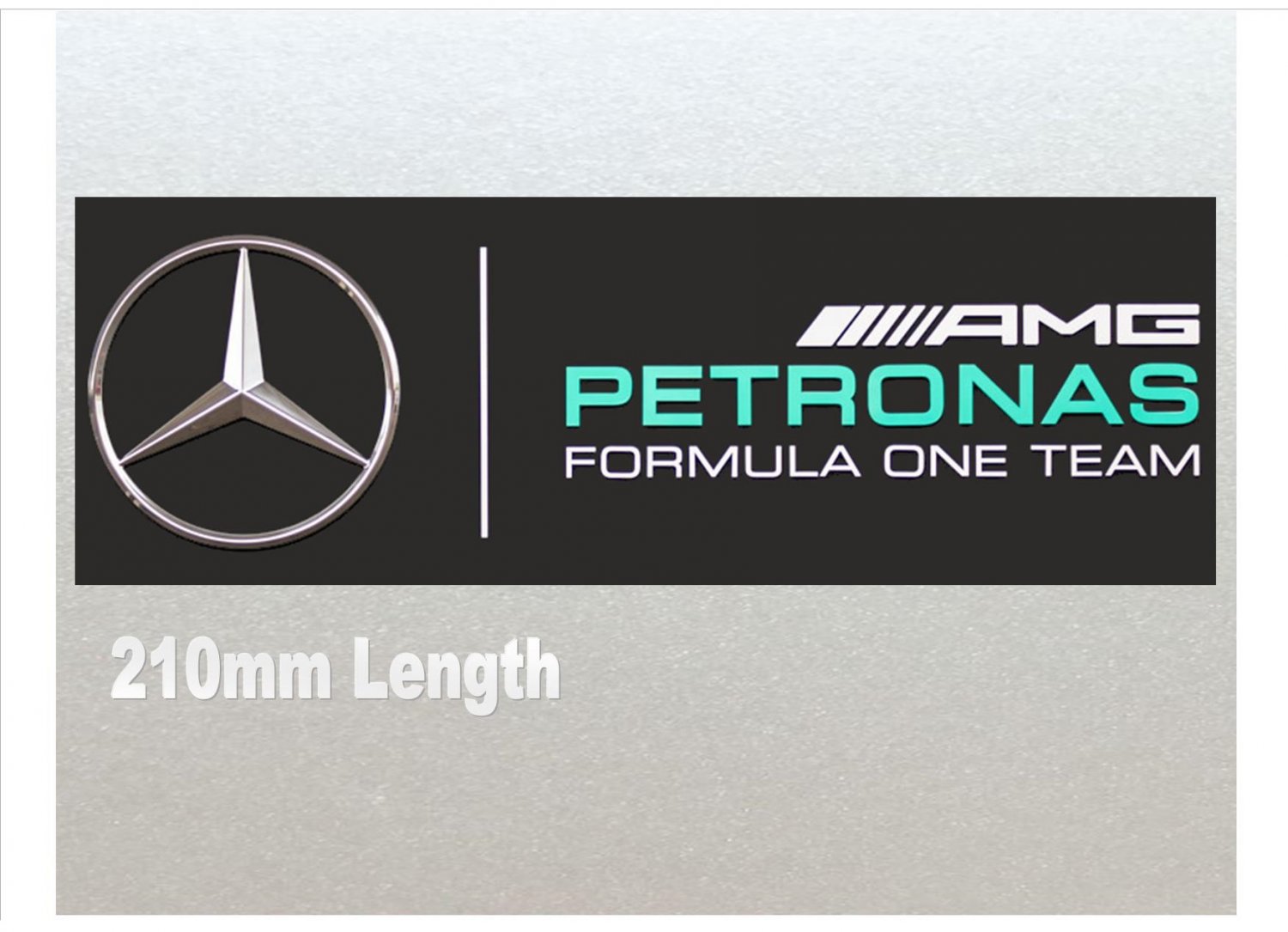 Xtra Large - Mercedes Petronas Formula One (F1) Racing Car Van RC Etc Sticker (210mm Length)