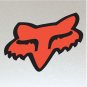 2 x Fox Head, Orange & Black Original Fox Racing logo Stickers (Unique), Bikes Boards etc
