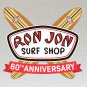 Ron Jon Surf Board Stickers Set X6 Water Resistant (60th Anniversary Cocoa Beach & Parrot)