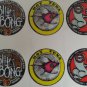 Set of 6 Surf Logo Stickers, 3 Iconic Brands, Hot Tuna, Bilabong and Mr Zoggs Skate/Sex Wax