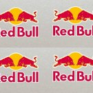 Red Bull Motor Bike, Car Board Helmet Stickers Set - 10CM X 4 - No Background