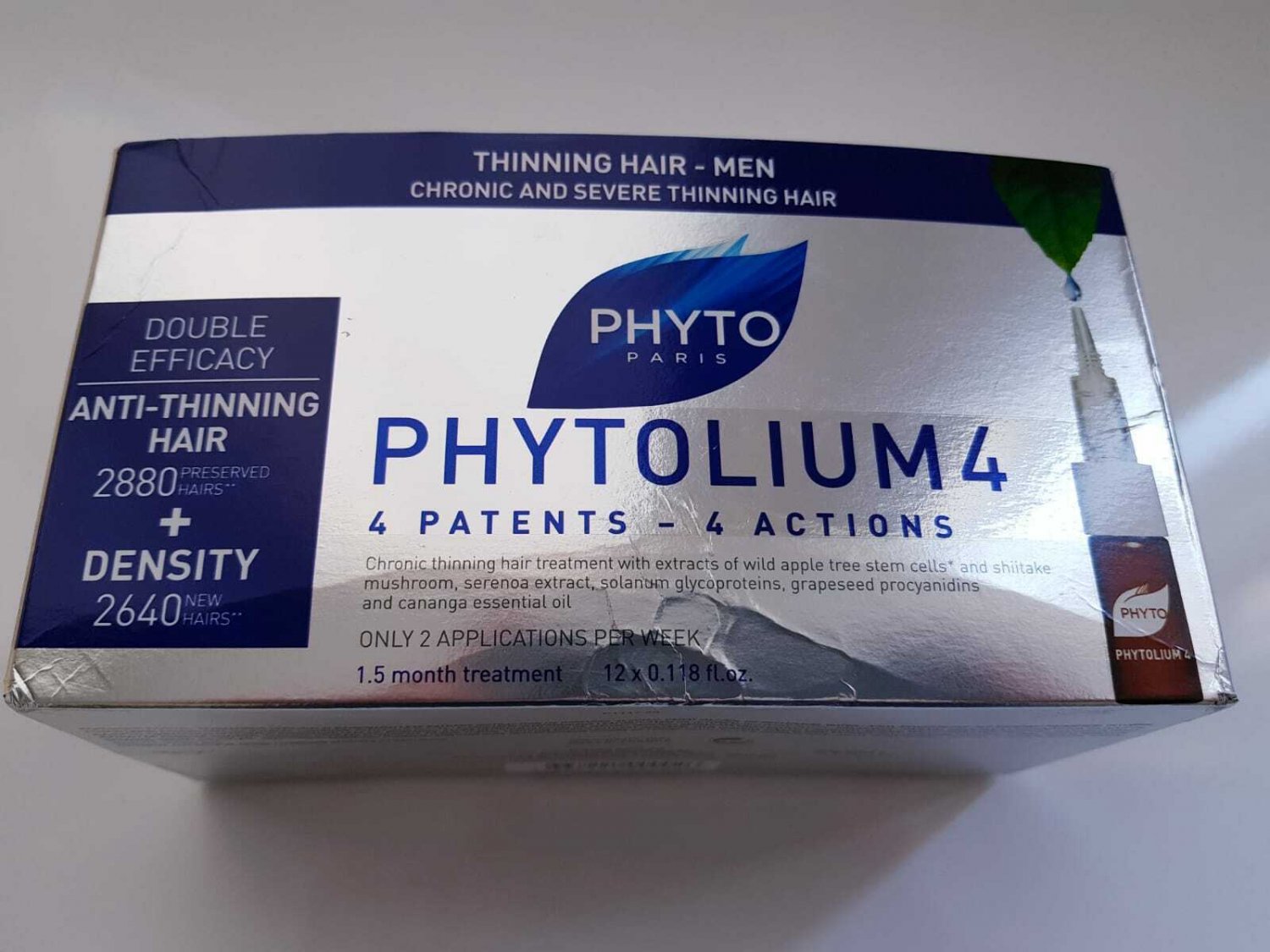 Phyto Phytolium 4 Thinning Hair Treatment for Men 12 X 3.5 ml