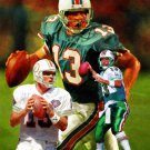 Miami Dolphins Dan Marino Quarter Back QB NFL Football Art Print 03 8x10 - 48x36